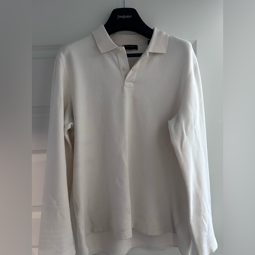Ted Baker London Ivory Long Sleeve Top